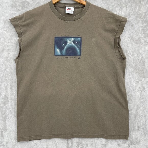 Nike ACG Other - Nike ACG Vintage Dog Your Last Trick Graphic Cut Off Tee USA Made Brown
